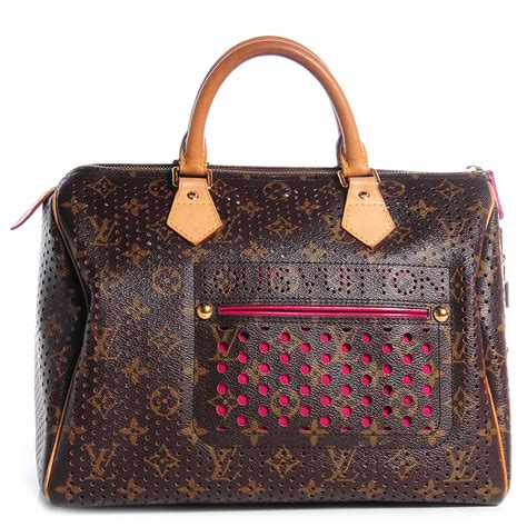 louis vuitton monogram perforated speedy 30 bag|louis vuitton perforated speedy.